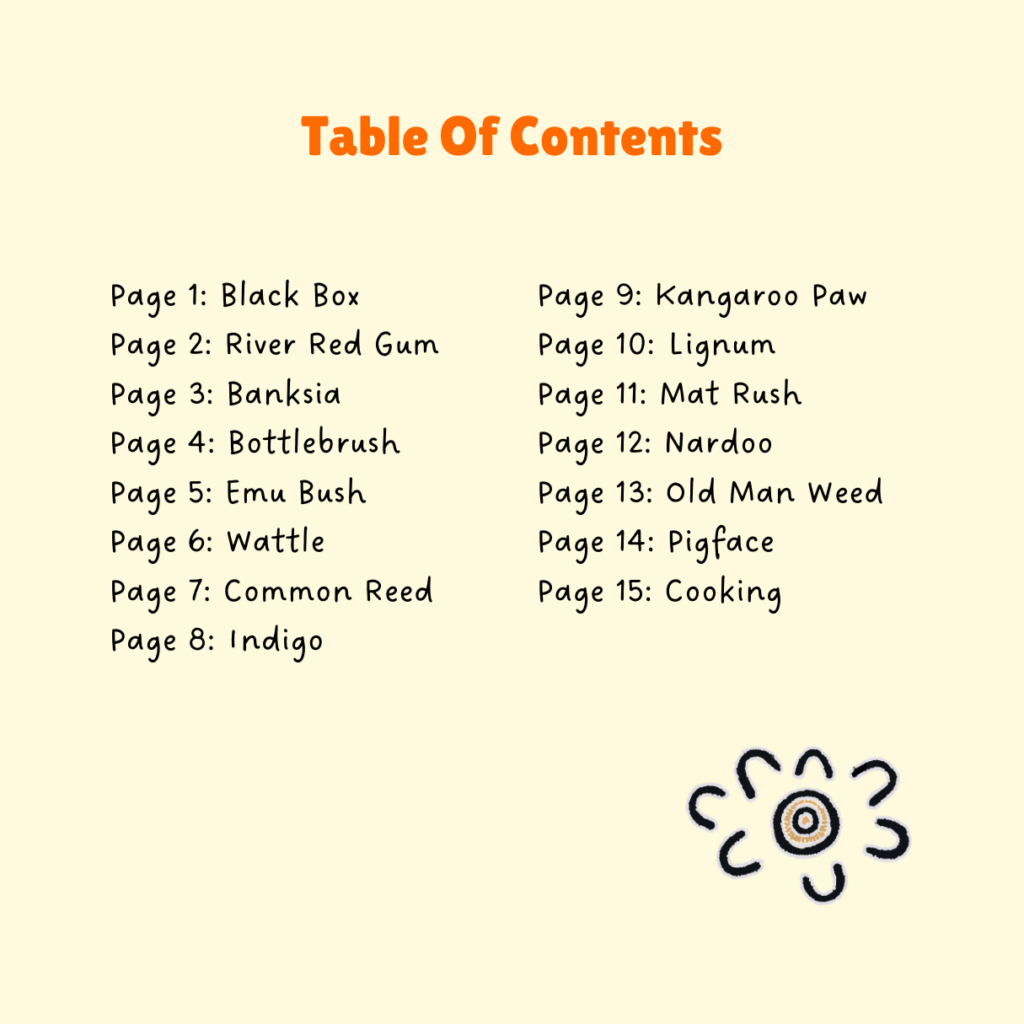 Cultural Knowledge of Australia Flora Booklet